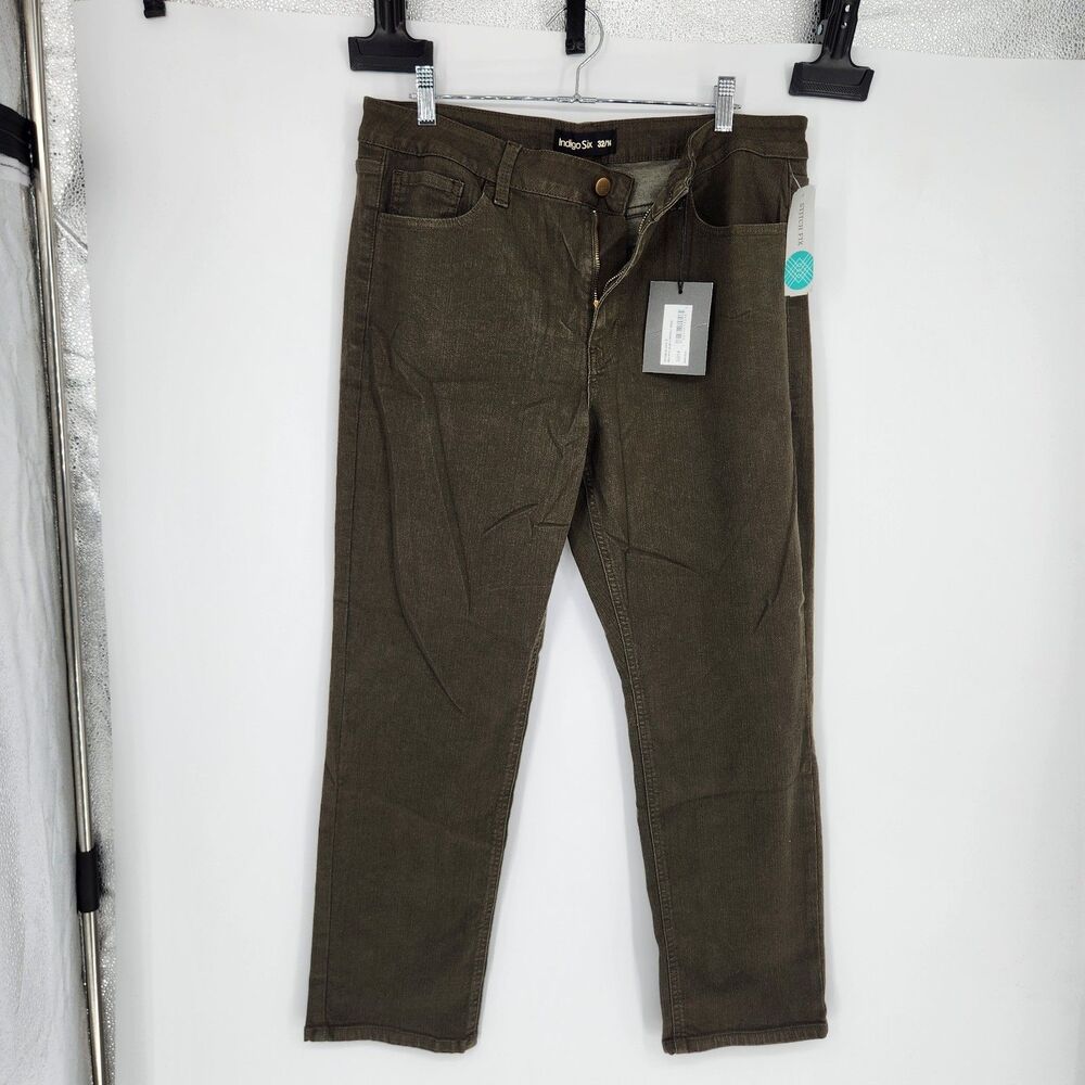 Indigo Six Women's Size 14 Olive Relaxed Skinny Jean NWT
